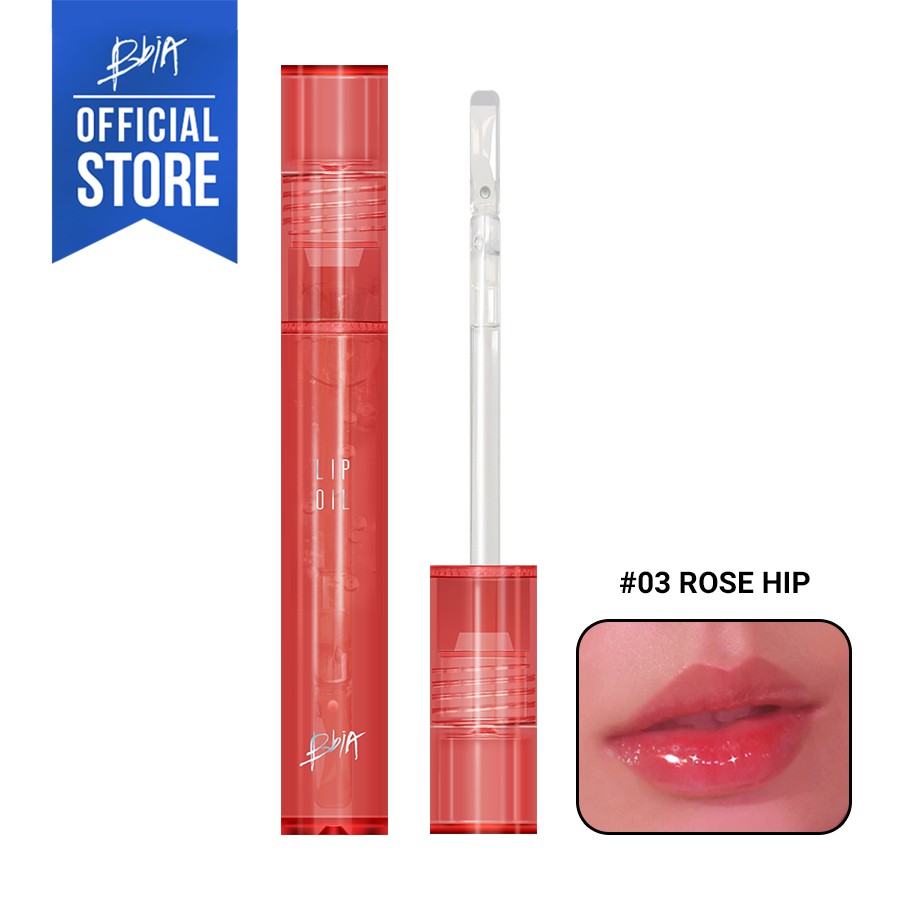 Set 3 Son bóng trong suốt BBia Lip Oil 4.5g/thỏi - #1 Fresh &amp; #2 jojoba &amp; &amp; #3 rose hip tặng 1 túi trang điểm 3g- BBia