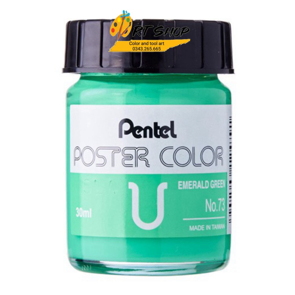 Màu Poster Color Pentel Bán Lẻ Hũ 30ml – MÀU CÒN LẠI - ART SHOP