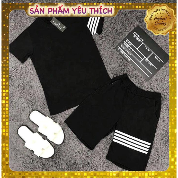 [ Hàng Đẹp ]   Đồ Bộ Mùa Hè Nam Kẻ 3 Sọc Hot, Bộ Thể Thao NS00023 NV131