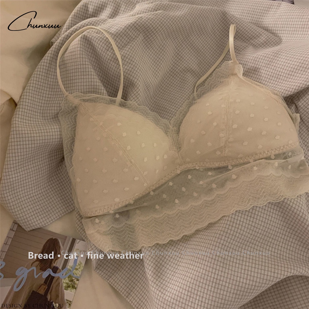 Áo bra nữ dáng chữ U ChunXuu, phối ren xuyên thấu mềm mại gợi cảm - BR15