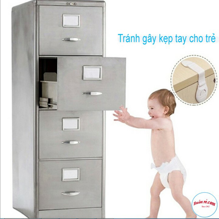 Khóa vải chặn cửa tủ tiện lợi - Dây đai chặn khóa cửa tủ thông minh 00500