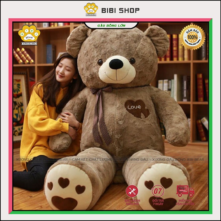 Gấu bông teddy siêu to khổng lồ - thú bông to cao cấp