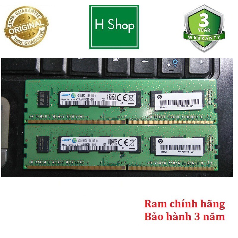 Ram PC DDR4 4Gb bus 2133, 2400 hoặc 2600, ram zin máy đồng bộ siêu bên và ổn định, bảo hành 3 năm