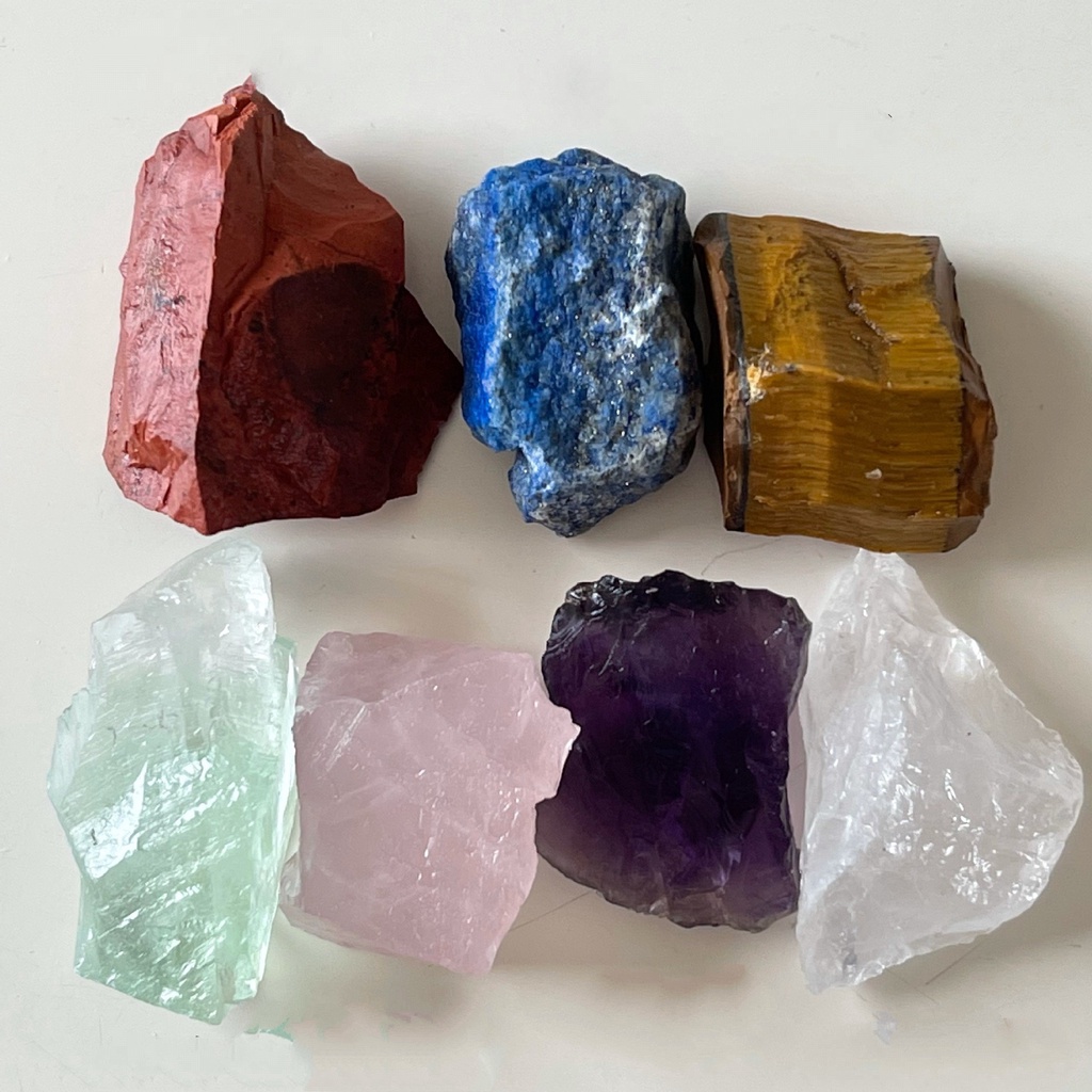 Combo 7 viên đá Chakra, Đá Thanh Tẩy, Đá luân xa, Chakra stones, Seven Chakra Set