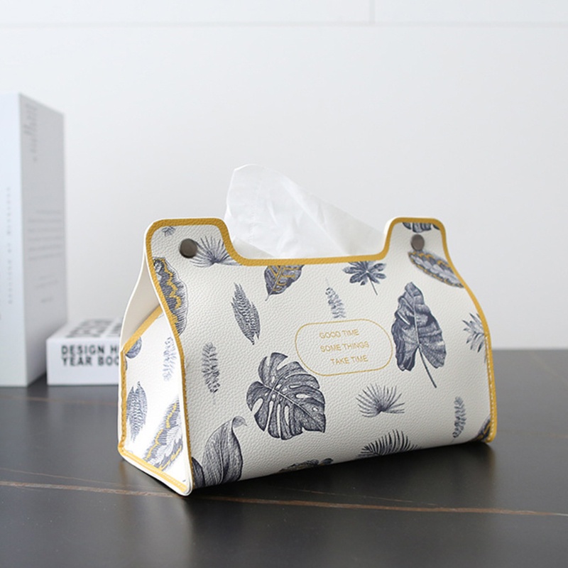 Hộp Đựng Khăn Giấy Bằng Da PVC 2022 Hình Chữ Nhật Sắp Xếp Gọn Gàng Cho Nhà Ở / Văn Phòng
