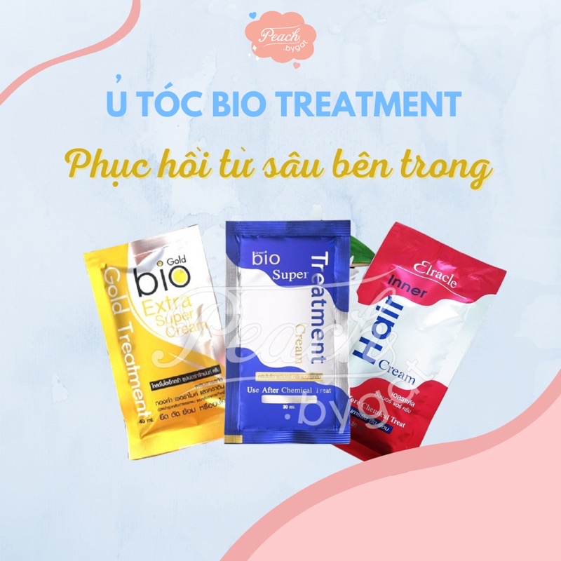 Ủ tóc biotin chăm sóc , phục hồi tóc từ sâu bên trong “ dạng gói” của Peach.bygat