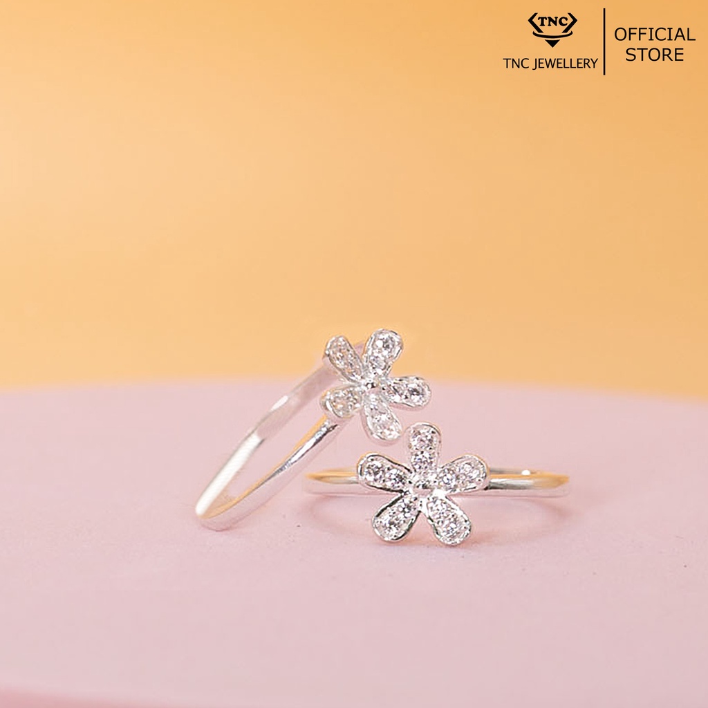 Nhẫn Bạc Nữ Bông Hoa Hoa Đồng Nội Cao Cấp-Trang Sức TNC JEWELLERY