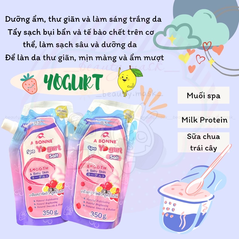 Muối tắm tẩy da chết body A Bonne' chính hãng Thái Lan 350gr