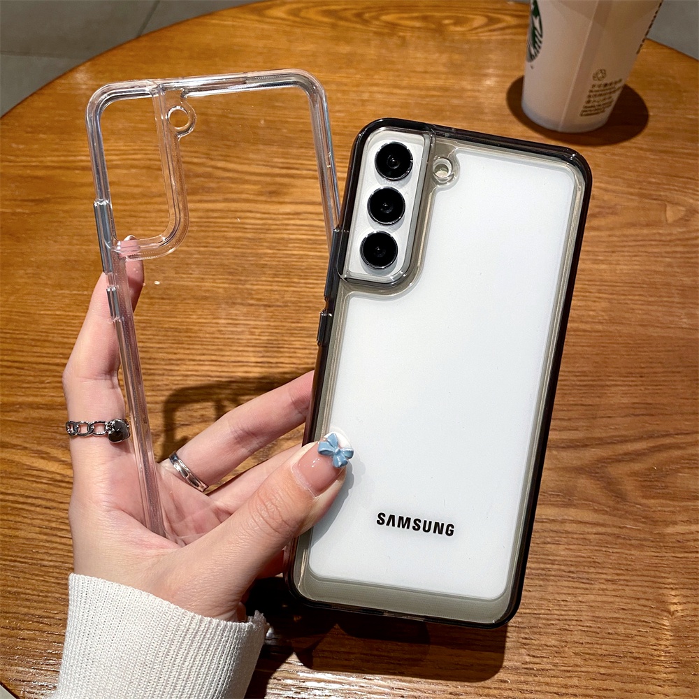 Ốp Điện Thoại Trong Suốt Chống Sốc Sang Trọng Cho Samsung S22 S21 FE Plus Ultra