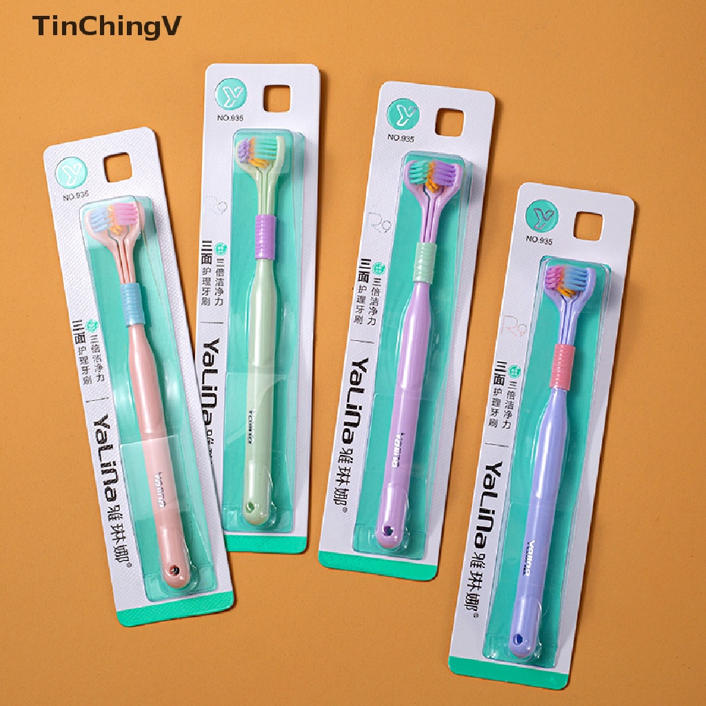 Bàn Chải Đánh Răng Lông Siêu Mềm Ba Mặt Dành Cho Người Lớn