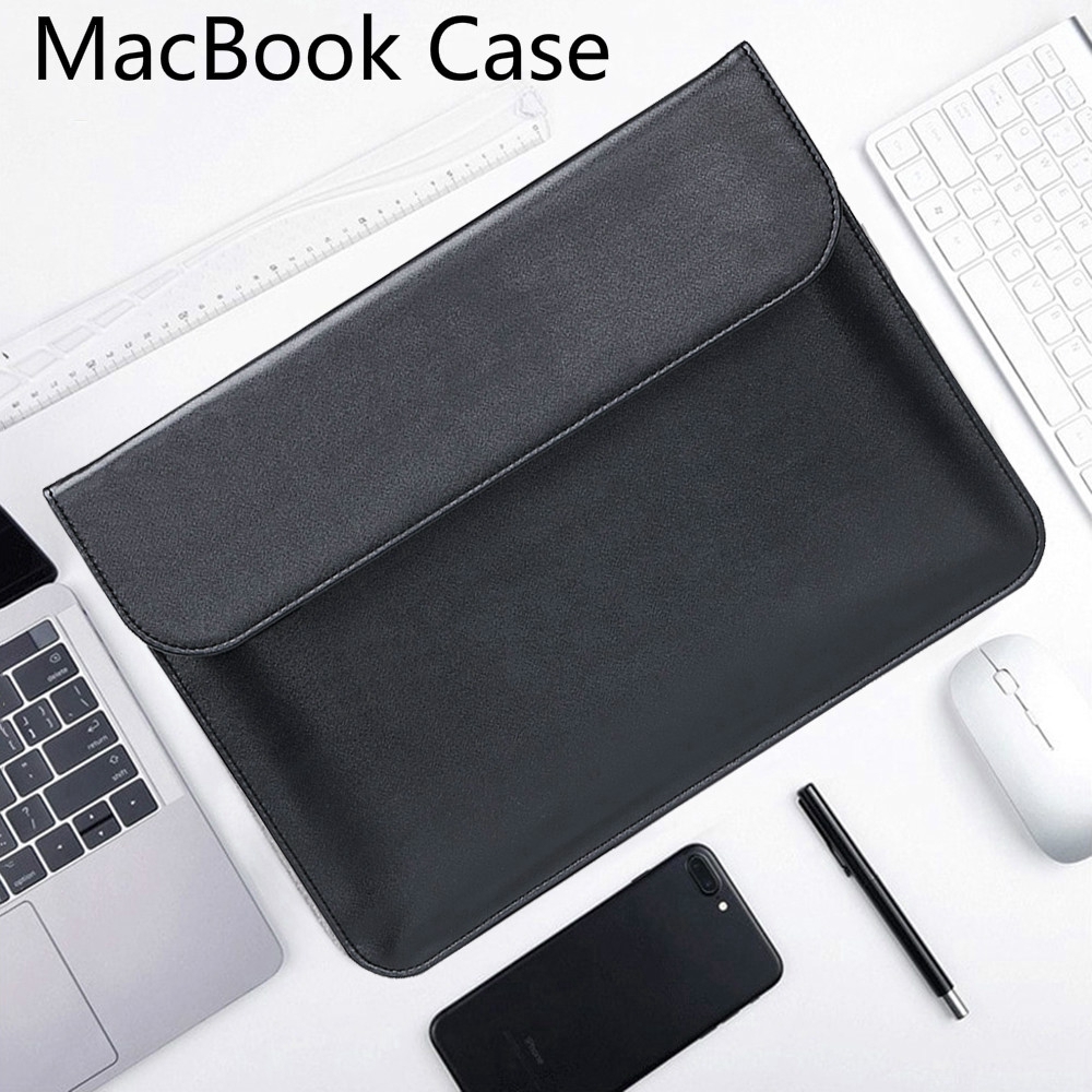 Ultra Slim Luxury PU Leather Laptop Sleeve Case Bag Matte Cover For MacBook Air Pro Retina 11 12 13 15