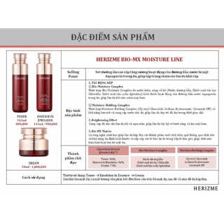 Toner bio Herizme - Nước hoa hồng dưỡng ẩm