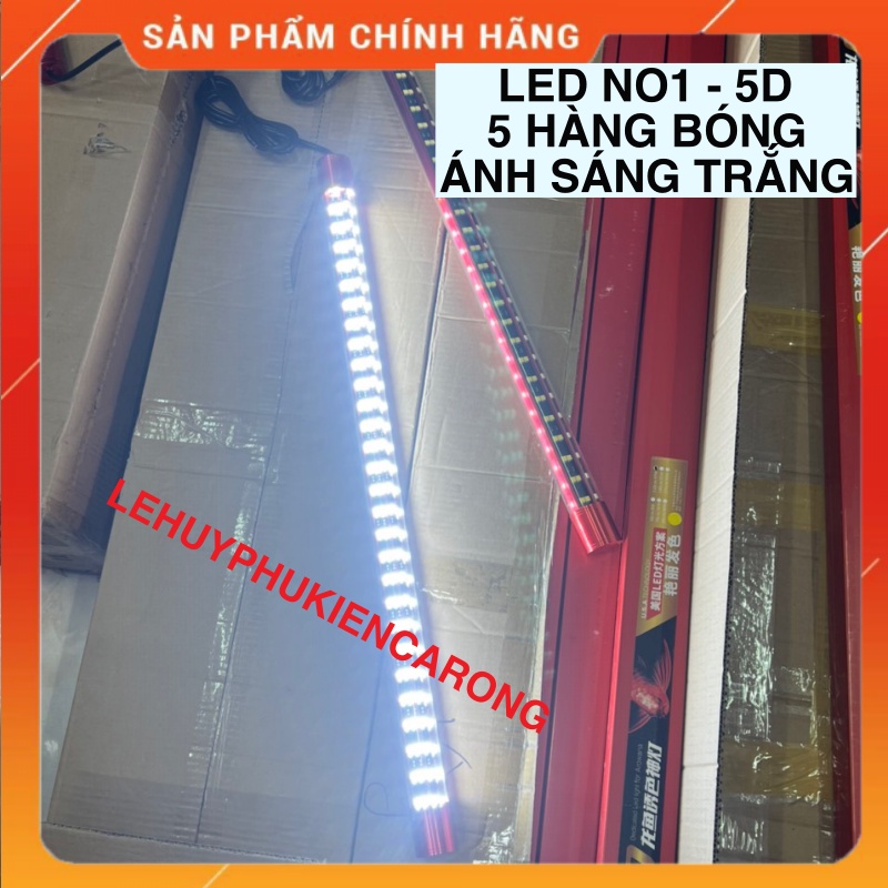 Đèn LED NO1 BELOS 5D - Đèn Vàng - Trắng - Đỏ Huyết 5 hàng bóng 70cm 88cm 110cm 139cm