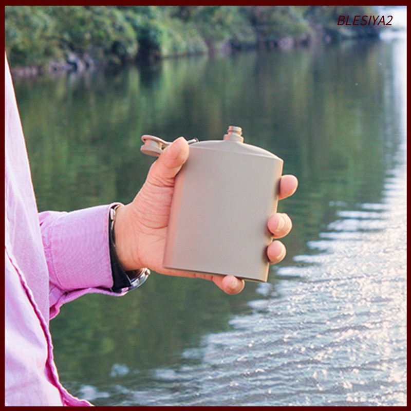 Portable Titanium Hip Flask Liquor Drink Bottle Container Barware 260ml/9 oz