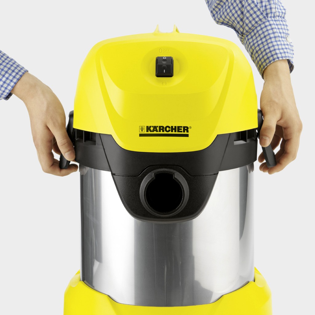 (Sản xuất Romania) Máy hút bụi khô và ướt Karcher WD 3 Premium công suất 1000w - thùng thép chống gỉ | BigBuy360 - bigbuy360.vn