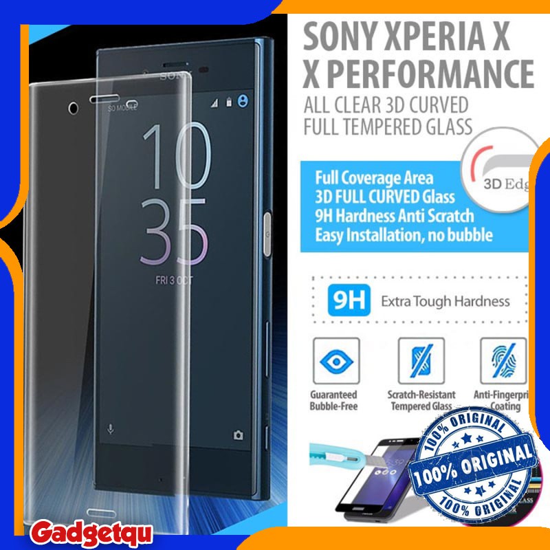Kính cường lực toàn màn hình cong 3D chống trầy cho Sony Xperia X - X Performance ALL