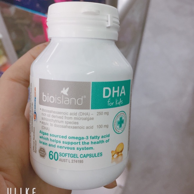 DHA BIO ISLAND Úc 60v cho bé