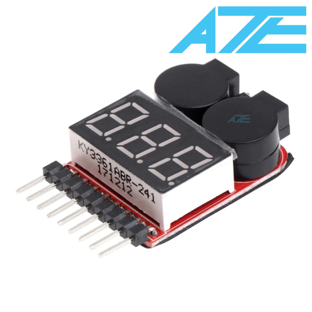 Module Kiểm Tra Và Cảnh Báo Điện Áp Của Pin LiPo từ 2s đến 8s - 4A10