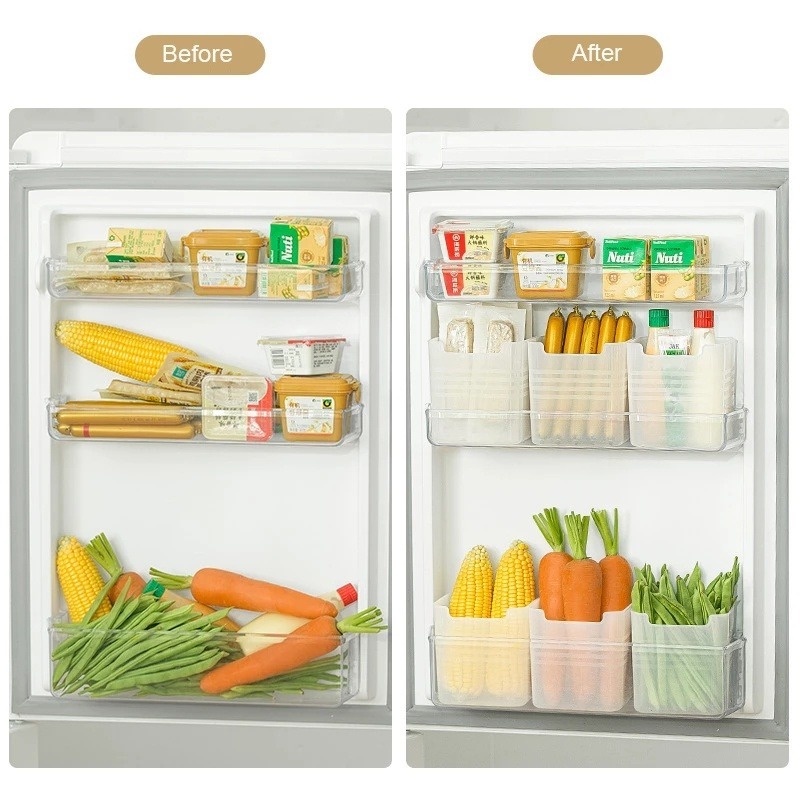 Hộp Đựng Thực Phẩm Có Cửa Tủ Lạnh Tiện Lợi Dành Cho Nhà Bếp