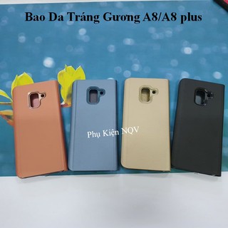 Samsung a8/ a8 plus|| bao da clear view standing samsung a8/a8 plus - pk nqv