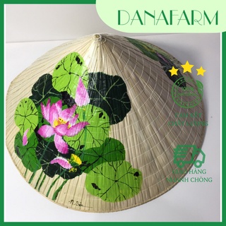 Nón lá vẽ nghệ thuật dana farm