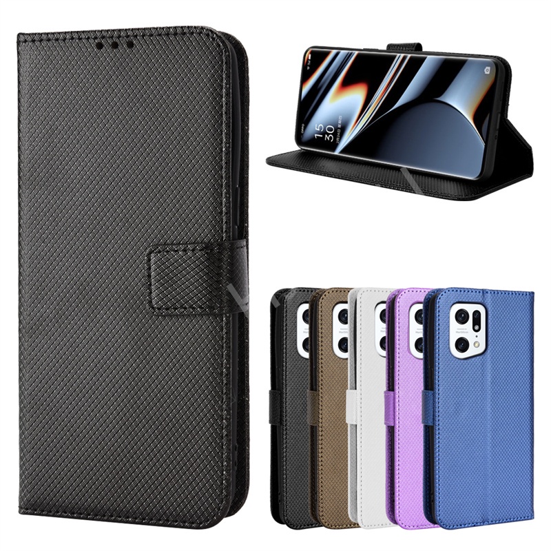 Bao Da PU Điện Thoại Nắp Lật Kèm Ngăn Đựng Thẻ Cho OPPO Find X5 OPPO Find X5 Pro FindX5 X5Pro Vỏ