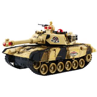 Super 44cm remote control tank charging battle can launch cross-country tracked remote control car boy toy