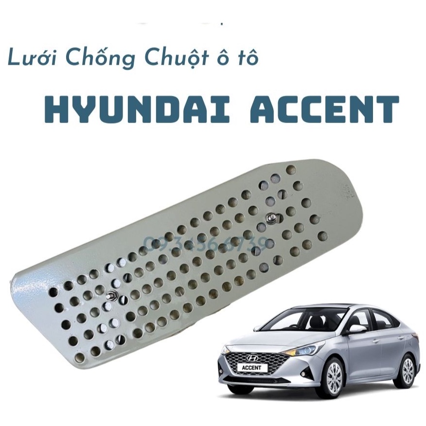 Lưới chống chuột ô tô xe Hyundai Accent 2018 đến 2023 lưới ngăn chuột chui vào trong xe chất liệu INOX