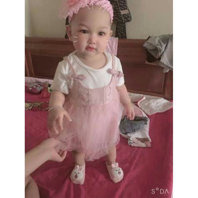 Váy cho bé, ĐẦM nơ xinh cho bé yêu từ 5-12 kg V3