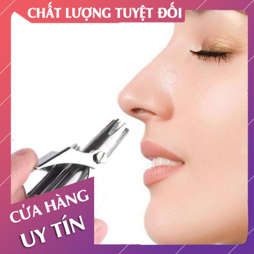 [Hàng loại 1] Dụng cụ cắt tỉa lông mũi bằng thép không gỉ cao cấp, máy tông đơ cắt lông mũi an toàn - Lan Chi Mart