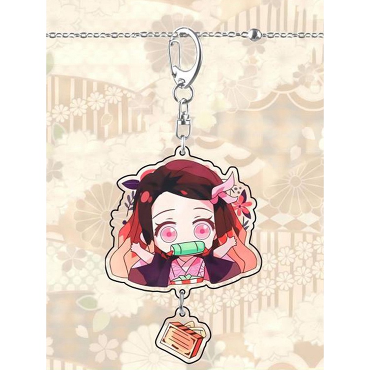 Móc Khóa Mặt Hình Kimetsu No Yaiba Dễ Thương Bắt Mắt