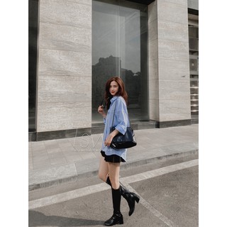 Áo sơ mi kẻ oversize TSW (Ảnh thật)