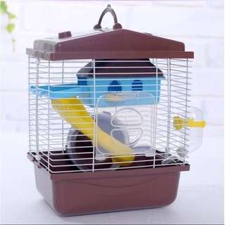 Lồng hamster mái chóp 2 tầng 24 x 17 x 30cm - kiwikiwi