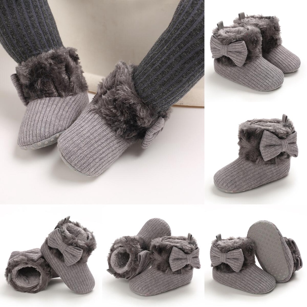 Giày Bốt cotton Đế Mềm Chống Trượt Giữ Ấm Thoải Mái Dành Cho Bé Trai Gái