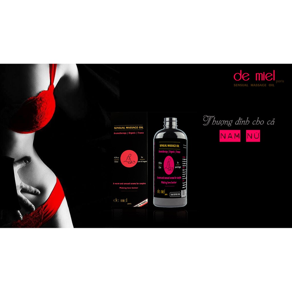 Dầu Massage Body & Yoni Cho Nam Nữ Thương Hiệu De Miel 100ml Sensual Oil
