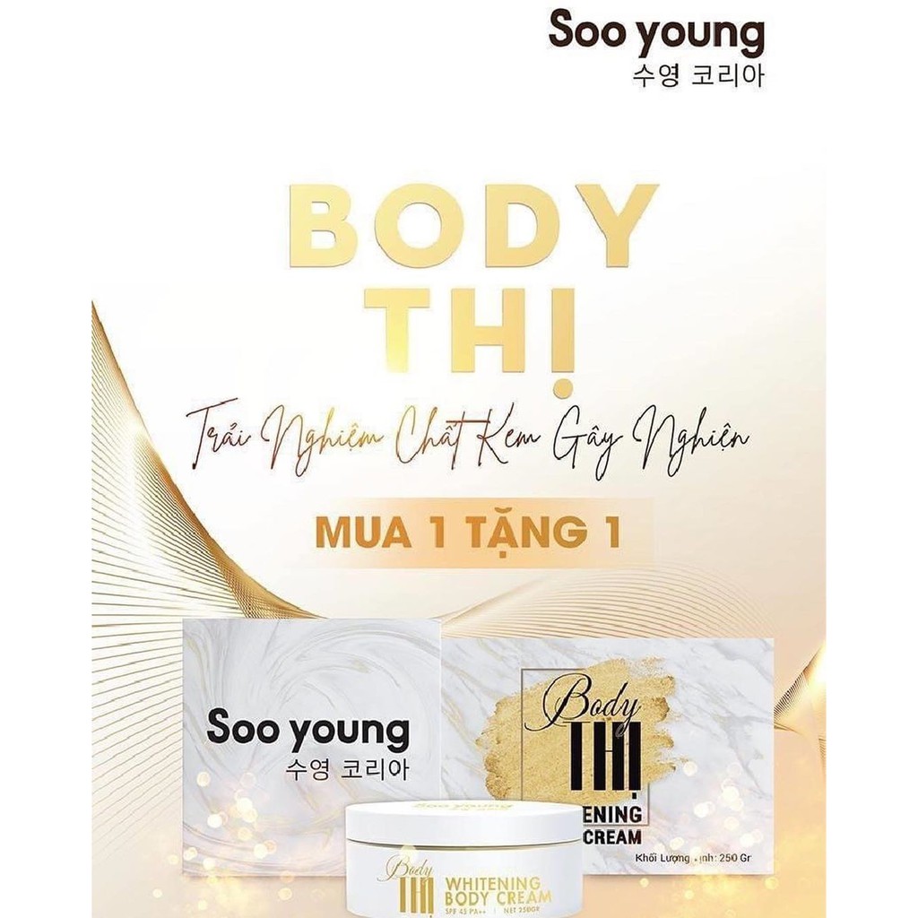 [ MUA 1 TẶNG 1 ]Body Thị Tinh Thể Kháng Nước Bật Tông Sau Lần Đầu Sử Dụng 250gr