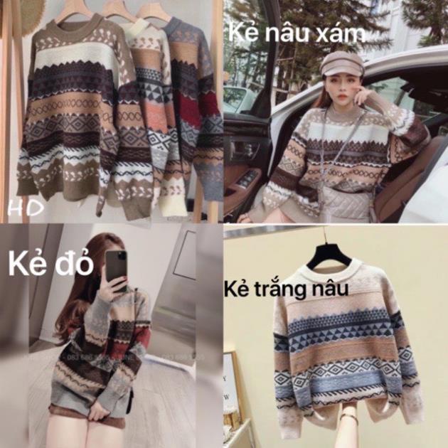 Áo len nữ, áo thổ cẩm len chất bao đẹp hàng cao cấp loại 1 mặc rất ấm form chuẩn dùng mix chân váy hay jean đều xinh | BigBuy360 - bigbuy360.vn