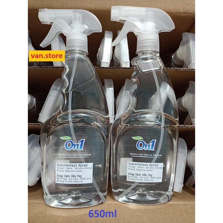 Dung Dịch Rửa Tay Khô On1 Hương Fresh Sakura 650ml - Dạng Xịt | BigBuy360 - bigbuy360.vn