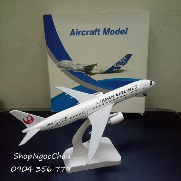Mô hình máy bay tĩnh Boeing B787 Japan Airlines 18cm