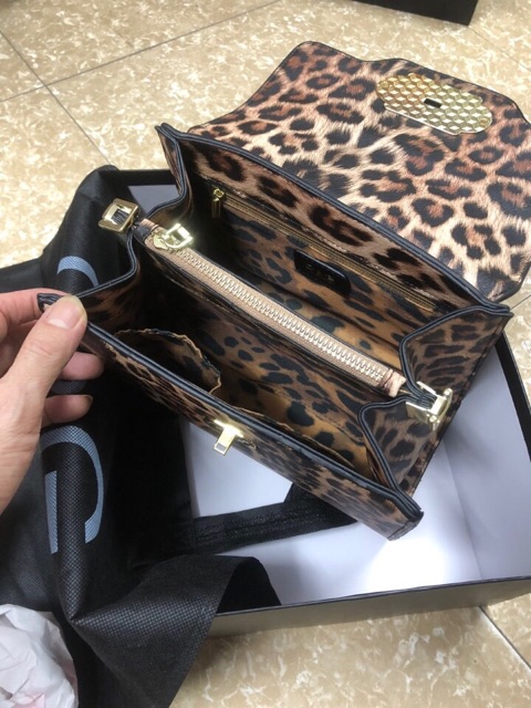 Túi xách D&G da báo