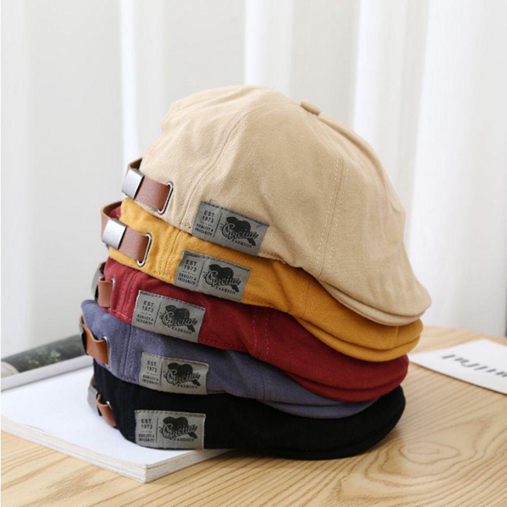 Mũ Beret Vải Cotton In Chữ Phong Cách Harajuku Thời Trang Thu Đông Cho Nữ