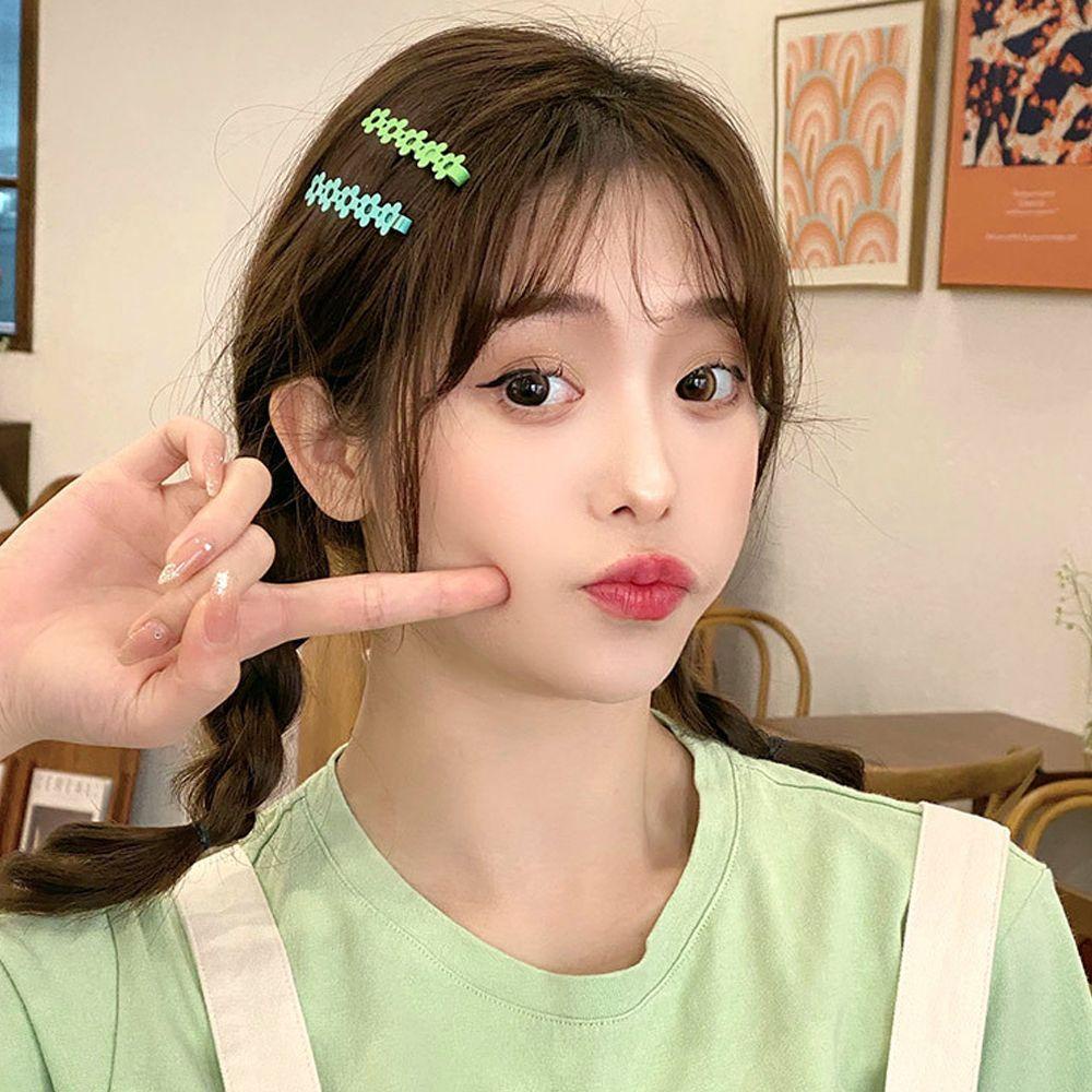 Kẹp Tóc Hình Hoa Rỗng Màu Kẹo Ngọt Ngào Dễ Thương WMES15H Cho Nữ