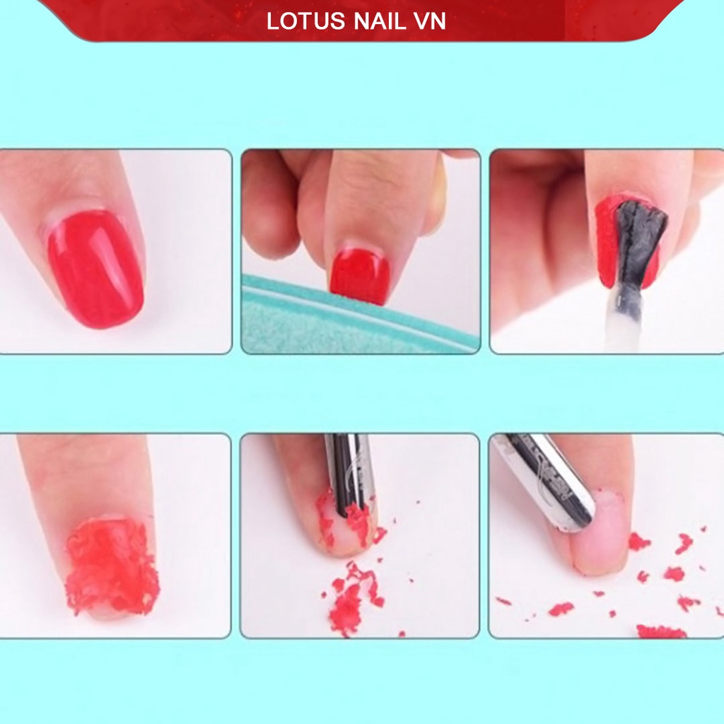Nước phá gel nhanh không cần ủ (nail polish remover)