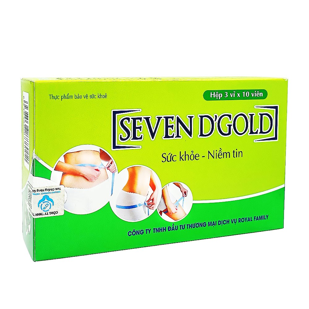 Giảm cân cấp tốc Seven D'Gold (Seven Days) giảm cân nhanh, giảm cân an toàn hiệu quả cho người có cơ địa khó (30 viên) | BigBuy360 - bigbuy360.vn