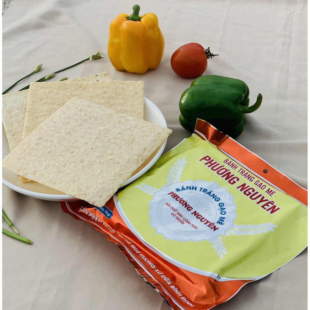 Combo 25bì bánh tráng gạo mè+25bì bánh tráng nước dừa Phương Nguyên