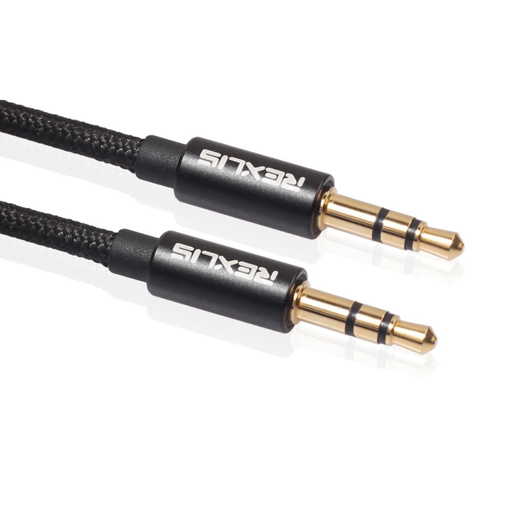 Cáp Audio AUX REXUS dây dù jack 3.5mm dài 1m / 1.8m / 3m / 5m