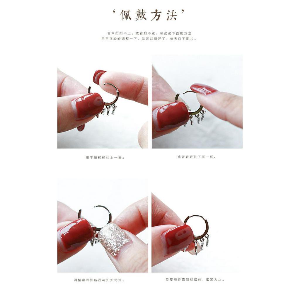 Bông Tai Bạc 925 Hình Ngôi Sao 22835 Phong Cách Hàn Quốc Thời Trang Cho Nữ