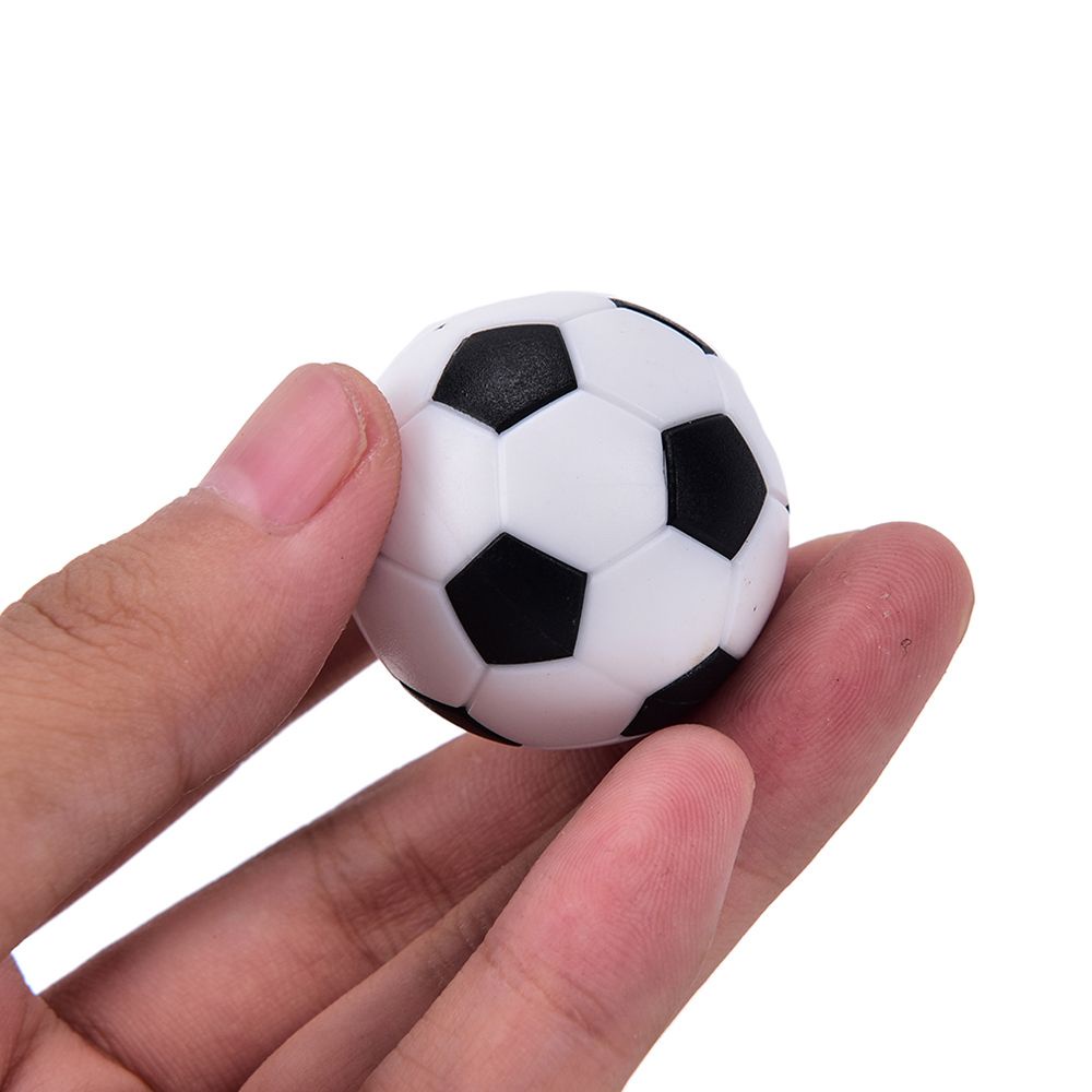 Set 4 quả bóng đá mini 32mm màu trắng đen bền bỉ
