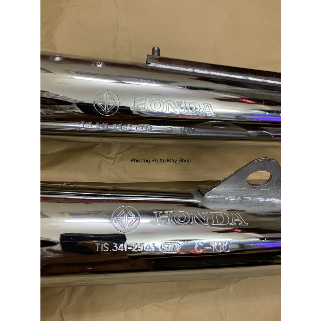 Pô dream 2543 đít xéo móc Căng tiếng chuẩn dành cho dream 50-100/cub/67/wave 50/wave nhỏ