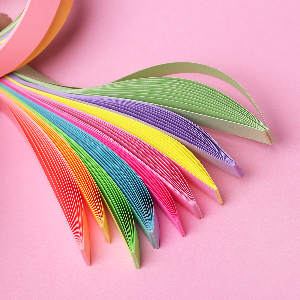 Bộ 540 giấy một mặt gấp sao nhiều màu kẹo ngọt trộn lẫn dành cho DIY / quà tặng / sổ lưu niệm / trang trí nhà